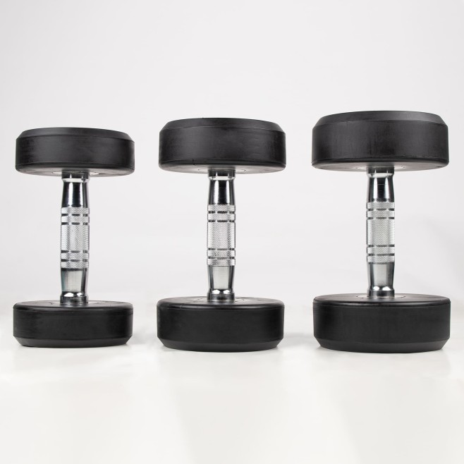 RUBBER ROUND DUMBBELL (UNIT)