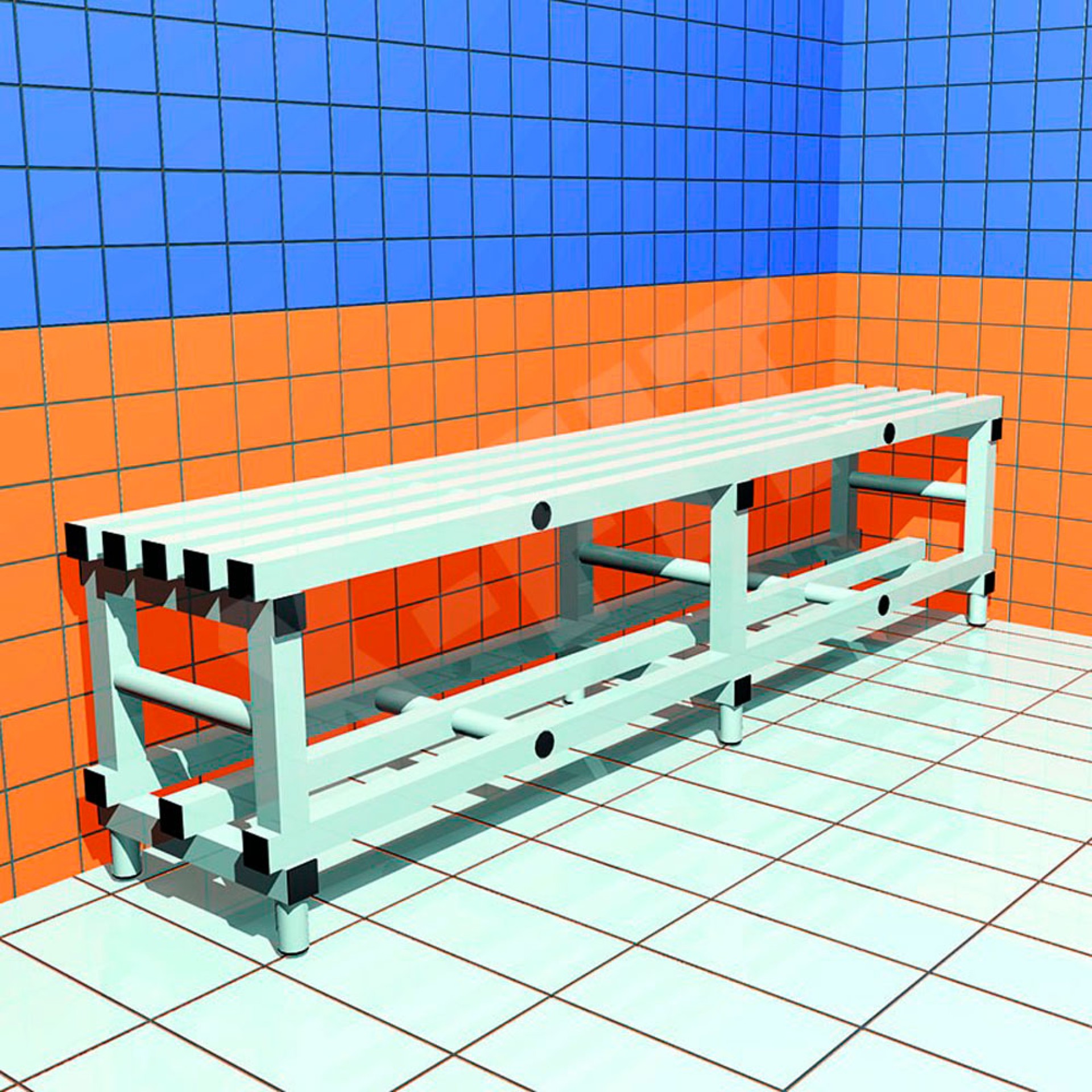 BANCO DE BAÑO SIMPLE PVC 2 FUNCIONES