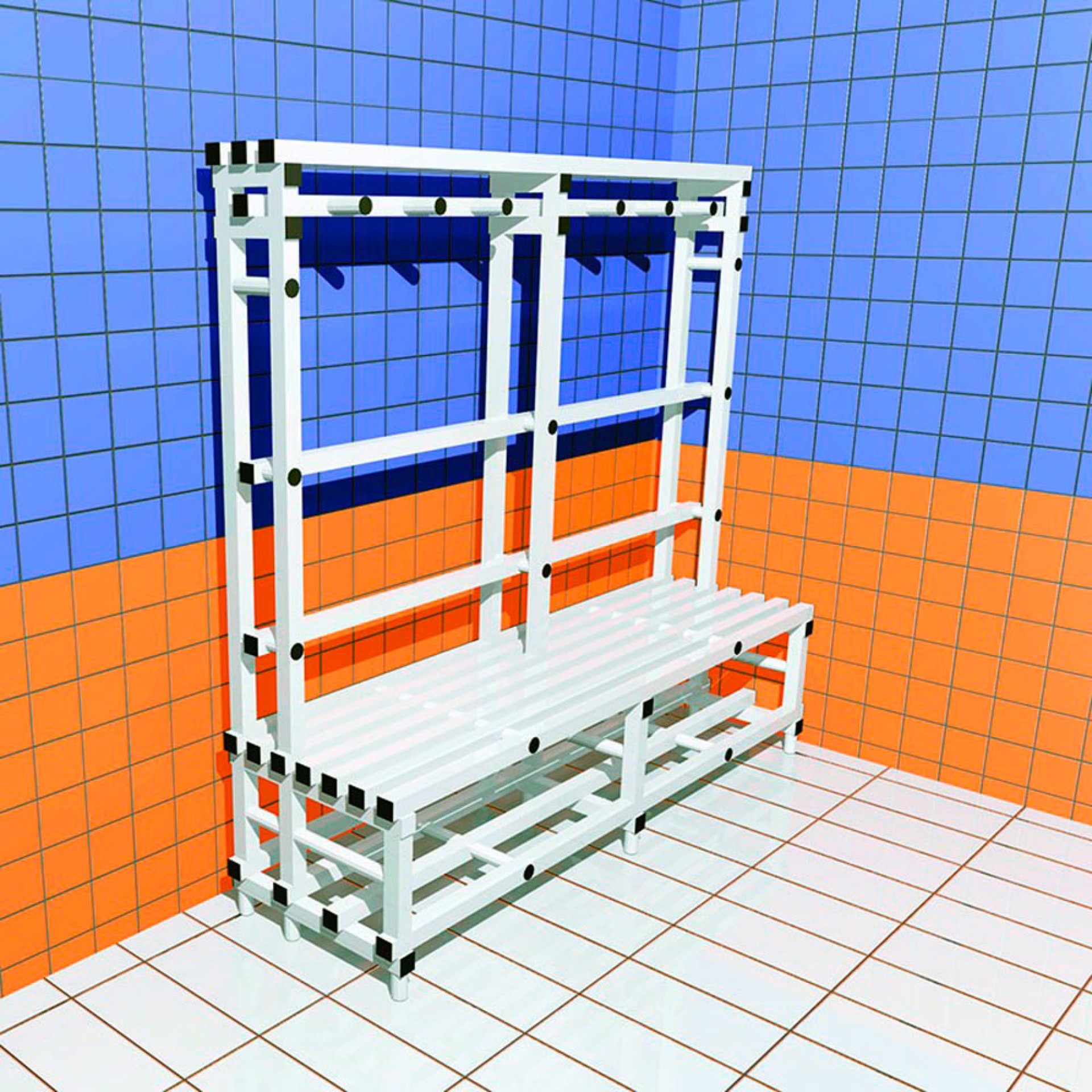 BANCO DE BAÑO SIMPLE PVC 4 FUNCIONES