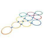 CONJUNTO DE 10 ARCOS PARA O JOGO DA AMARELINHA