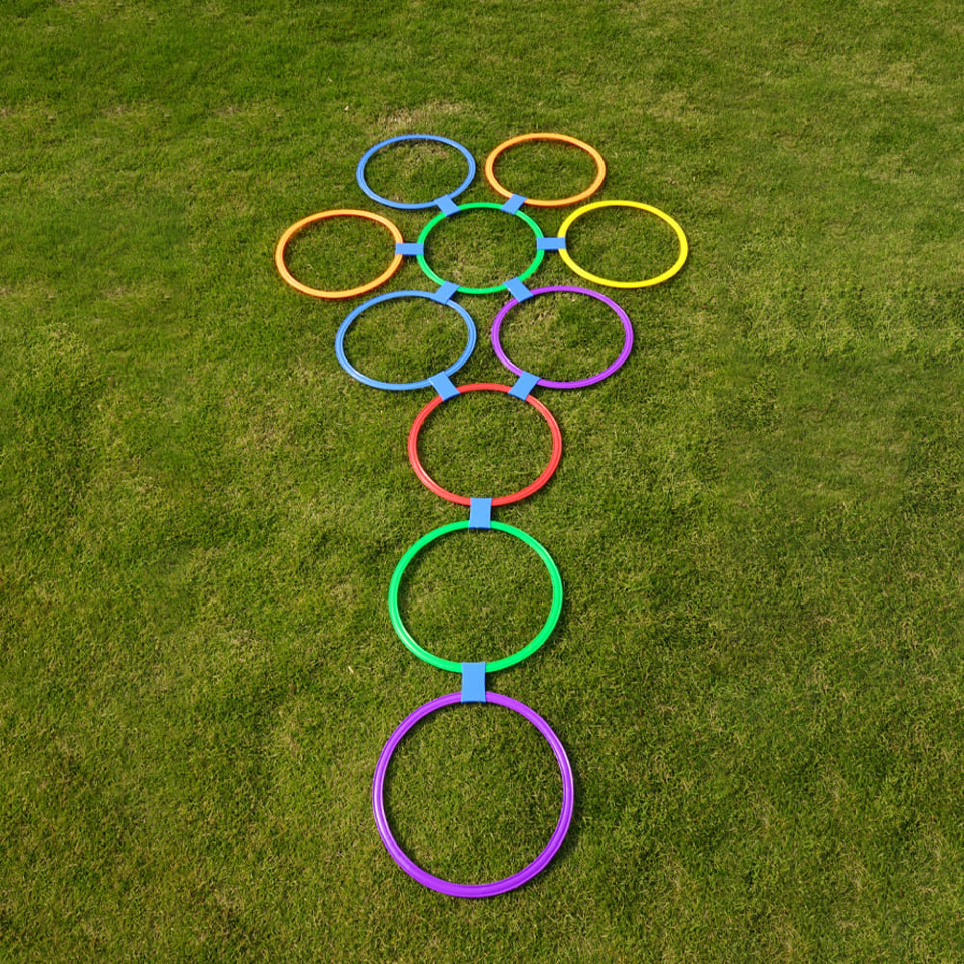 JUEGO DE 10 AROS PARA EL JUEGO DE LA RAYUELA