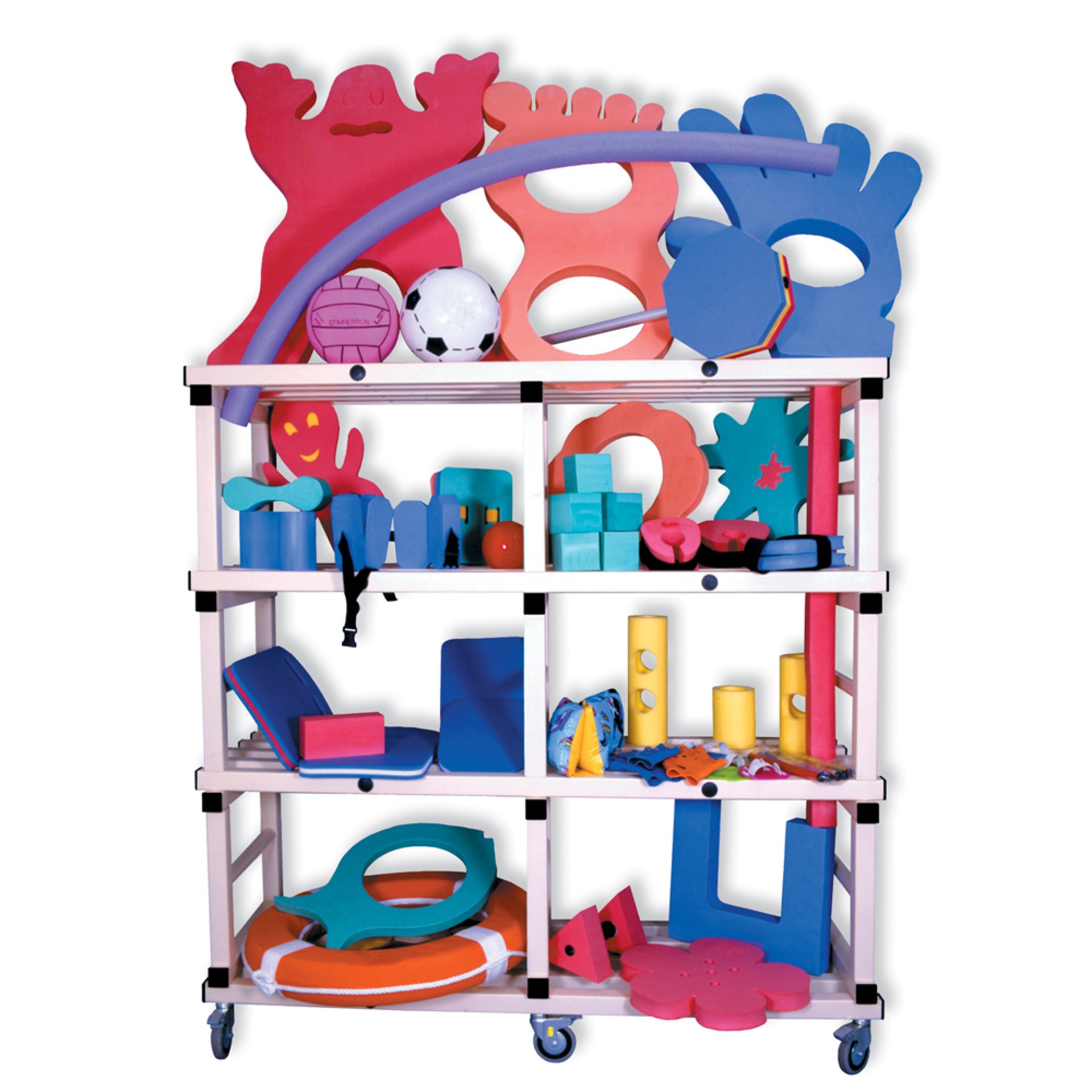 ESTANTERÍA PARA EQUIPOS DE PISCINA