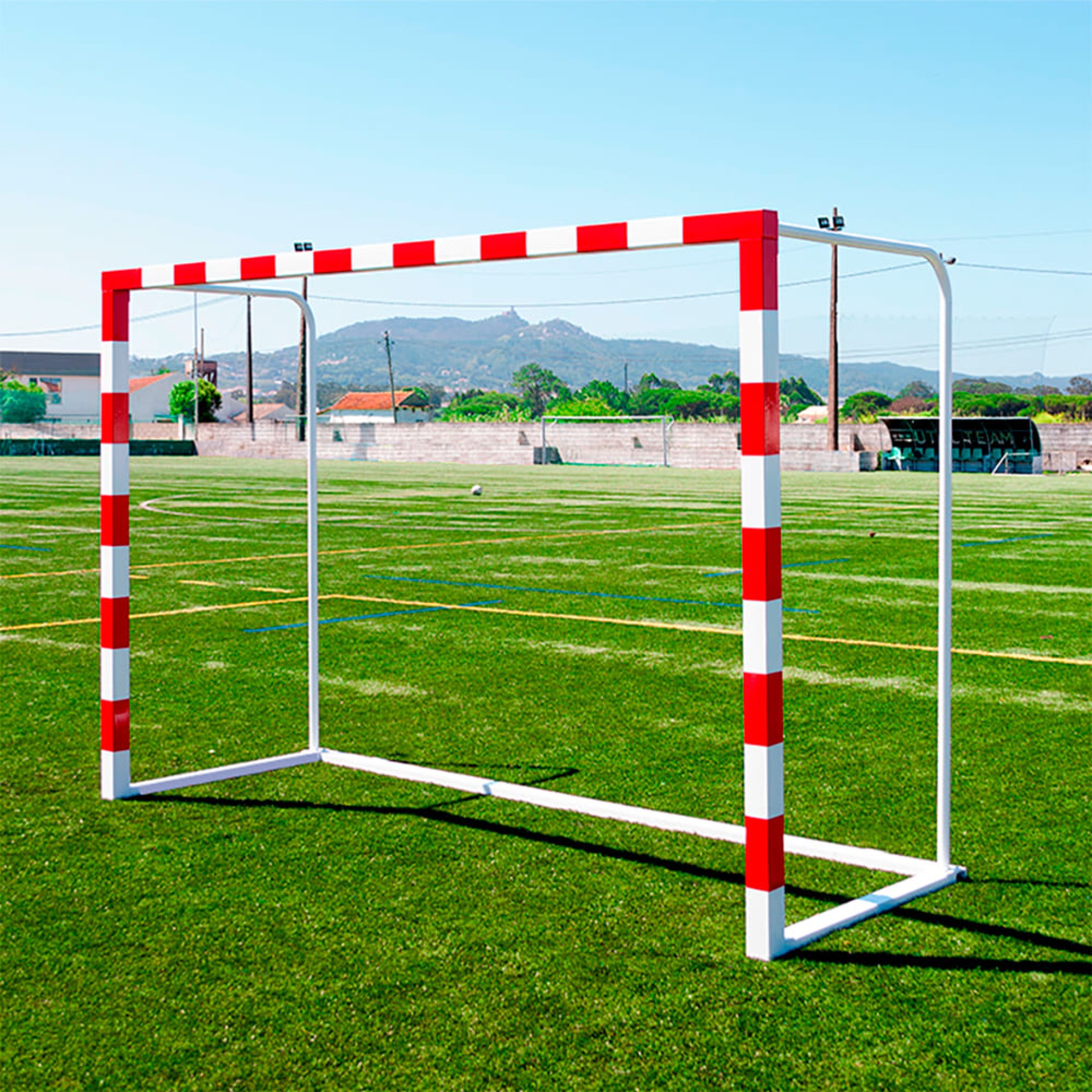 PORTERÍA CUADRADA DE HIERRO DE BALONMANO/FÚTBOL SALA