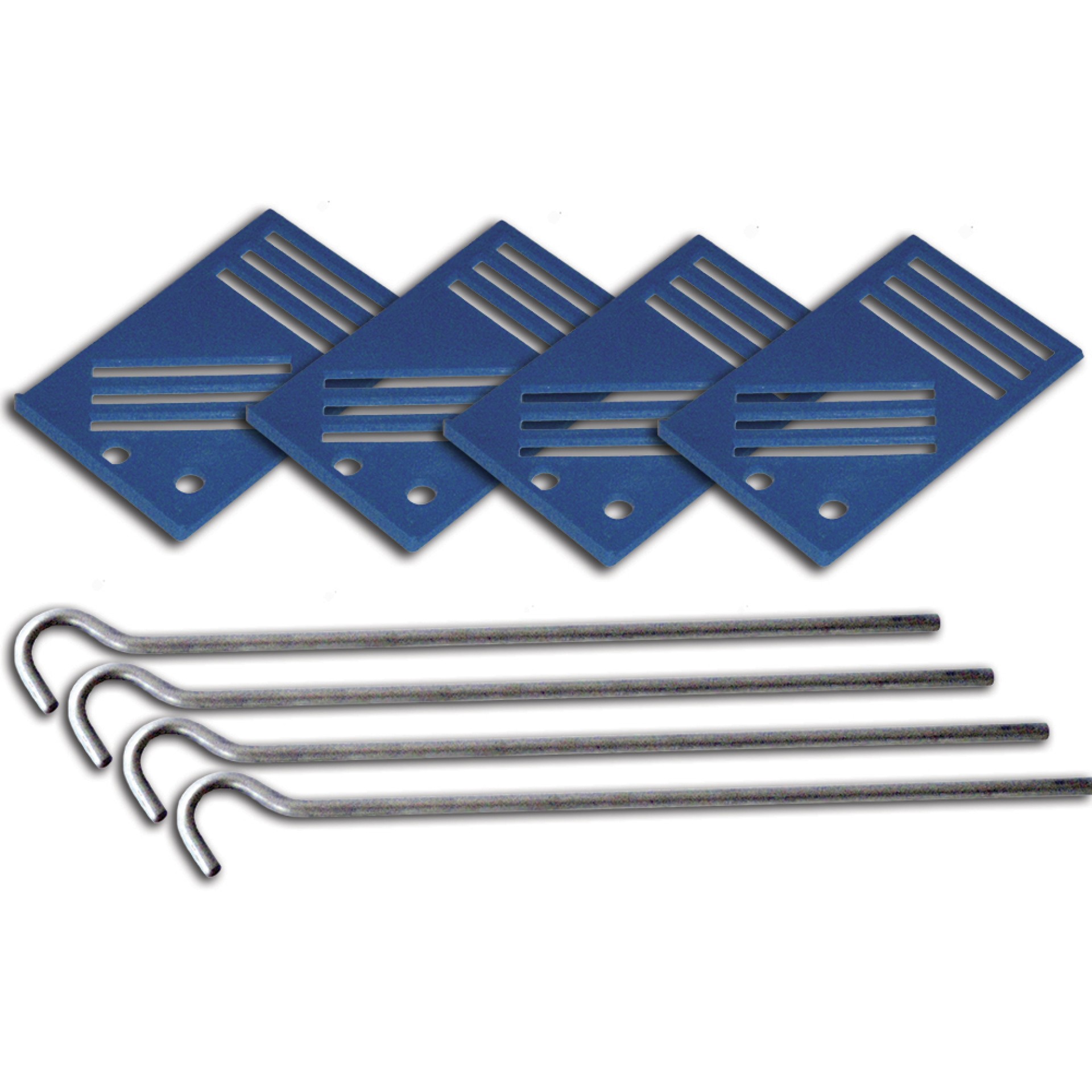 LOTE DE 4 PIEZAS PARA FIJAR BANDAS A ARENA O HIERBA NAT