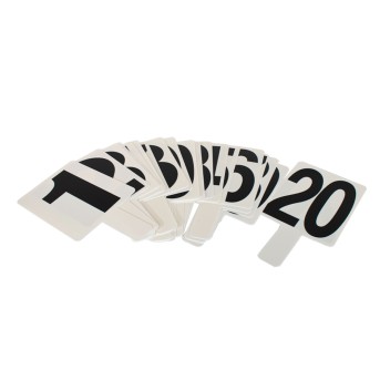 SET OF NUMBERED VOLLEYBALL BOARDS (20 PIECES)