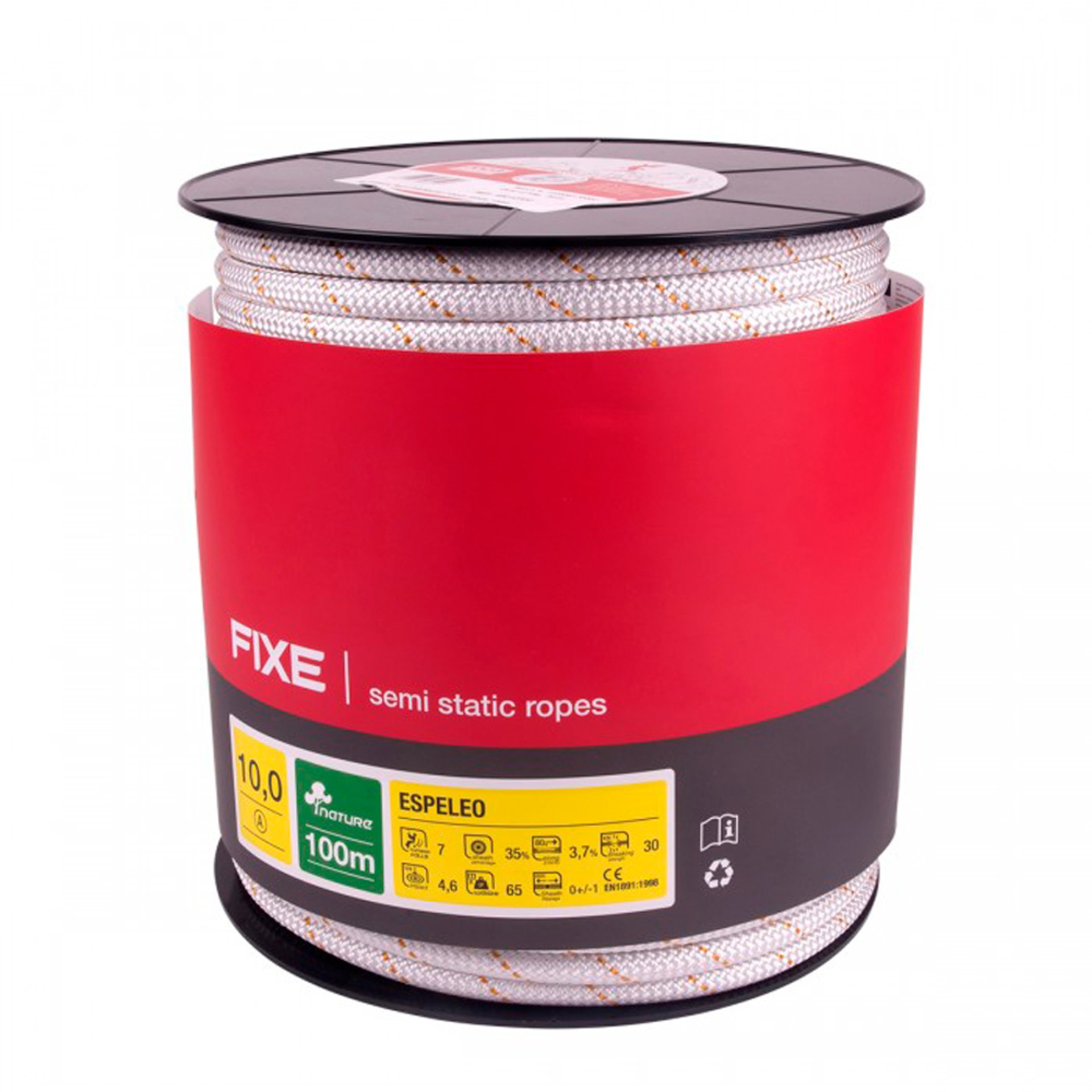 CUERDA ESCALADA SEMIESTÁTICA FIXE ESPELEO 10.0 - 100m