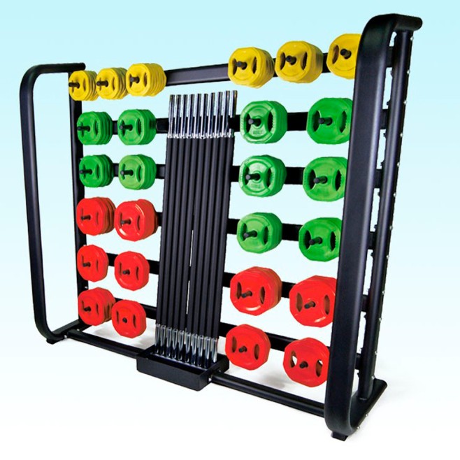 SUPORTE PARA BARRAS E DISCOS FIT PUMP - GRANDE