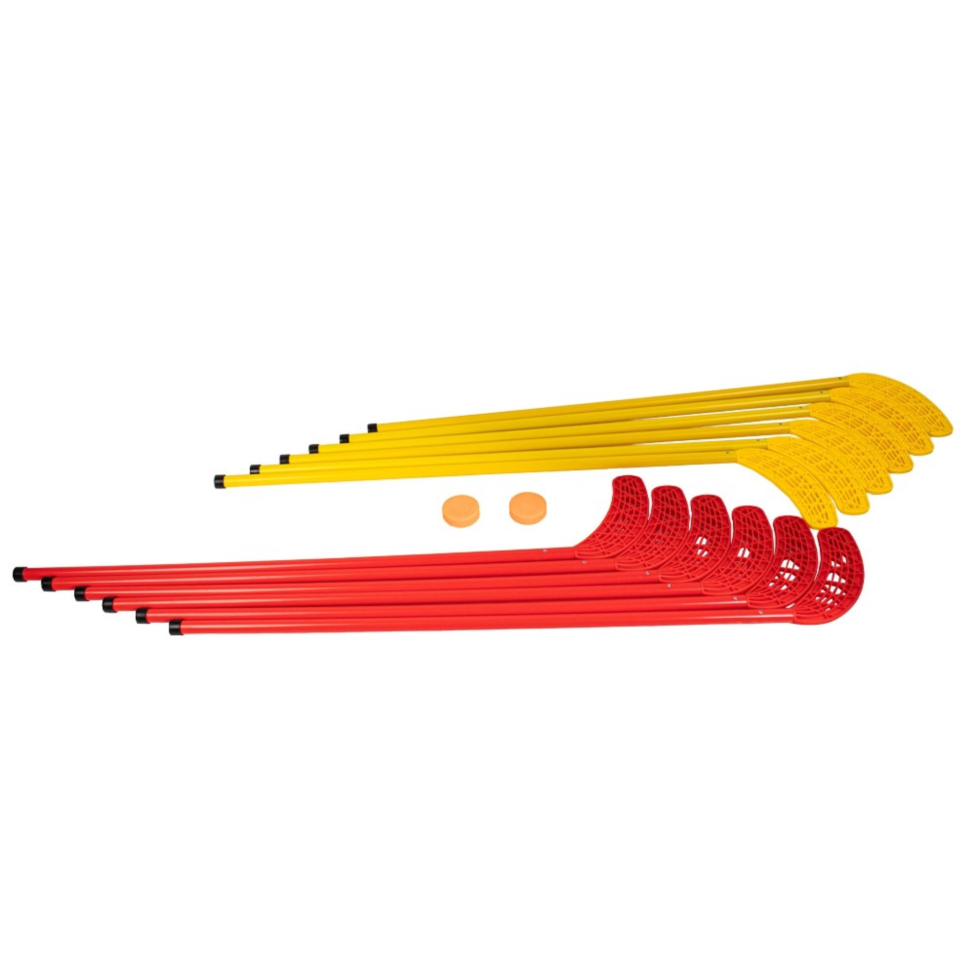 KIT HOCKEY 12 PALOS PVC CON 2 DISCOS