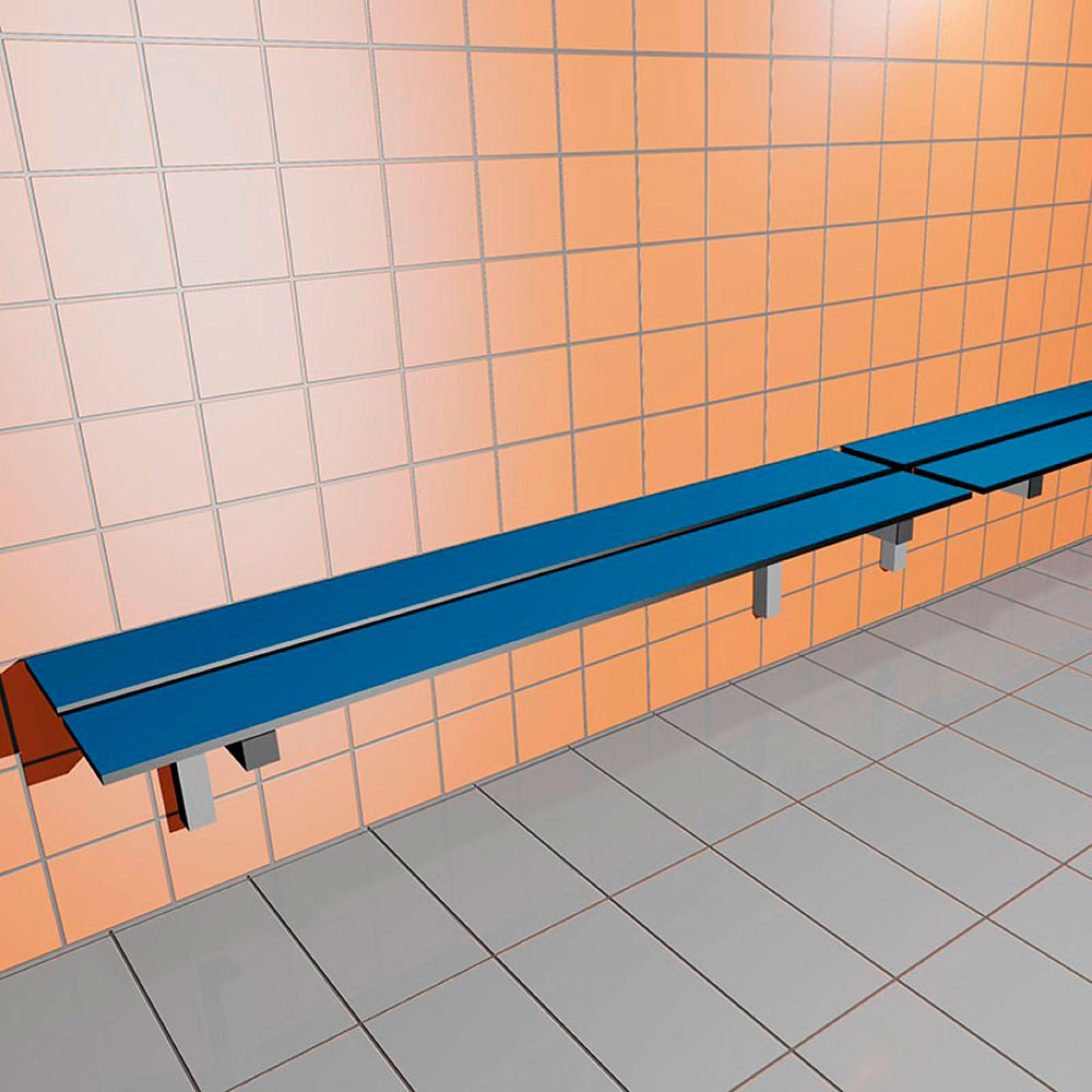 BANCO DE BAÑO SIMPLE FENÓLICO 1 FUNCIÓN - PARED - ml