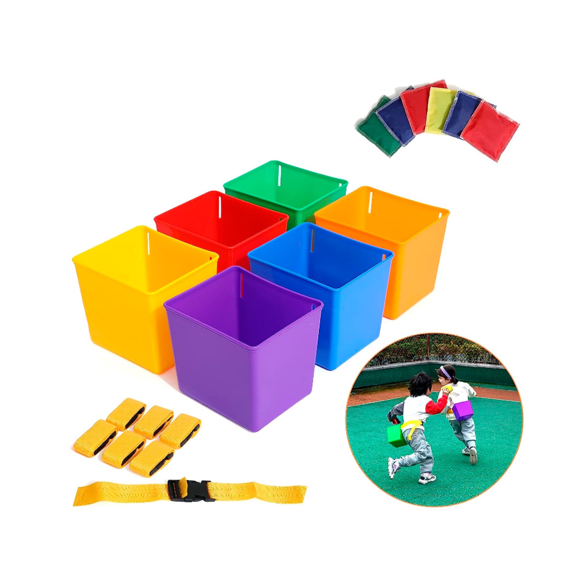 SET DE 6 CUBOS + 6 BOLSAS DE FRIJOLES