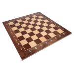 TABULEIRO XADREZ MADEIRA NOGUEIRA 55x55x1,5cm