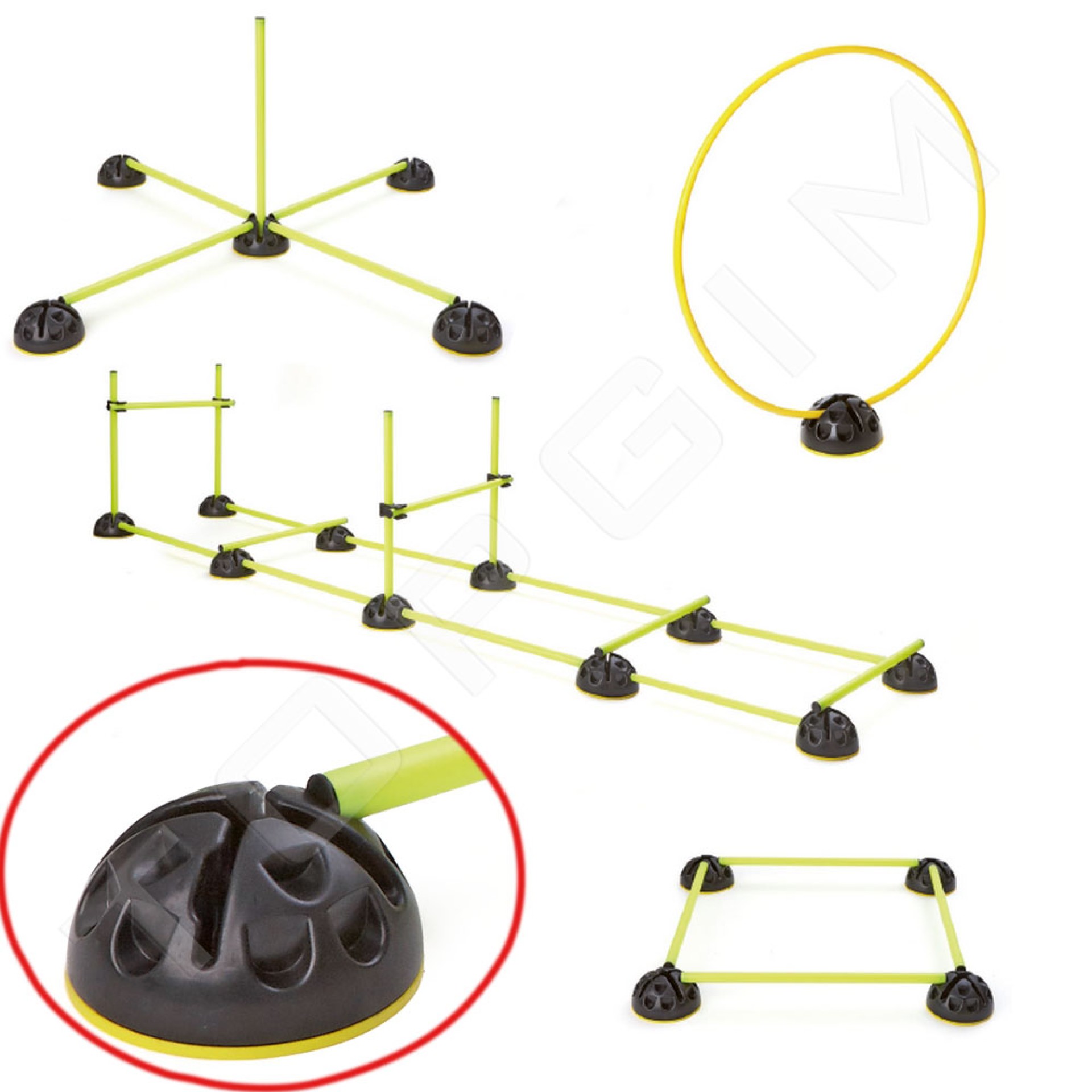 BASE RÍGIDA MULTIACTIVIDAD CON RANURA PARA ARCOS Y PICAS