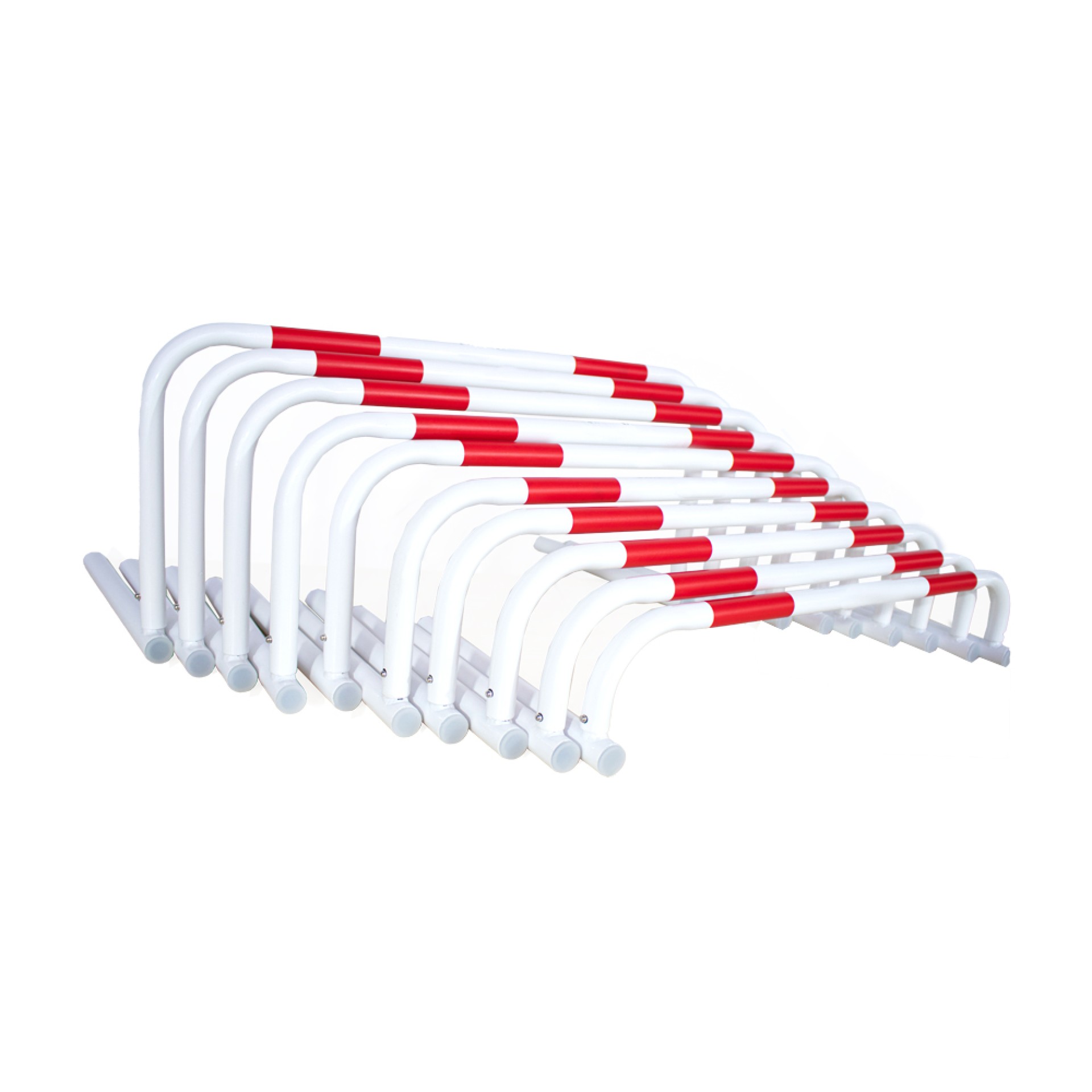 SET OF 10 HURDLES WITH DIFFERENT HEIGHTS