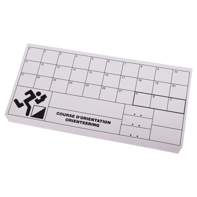 CONJUNTO DE 100 CARTES DE CONTROLO WATERPROOF