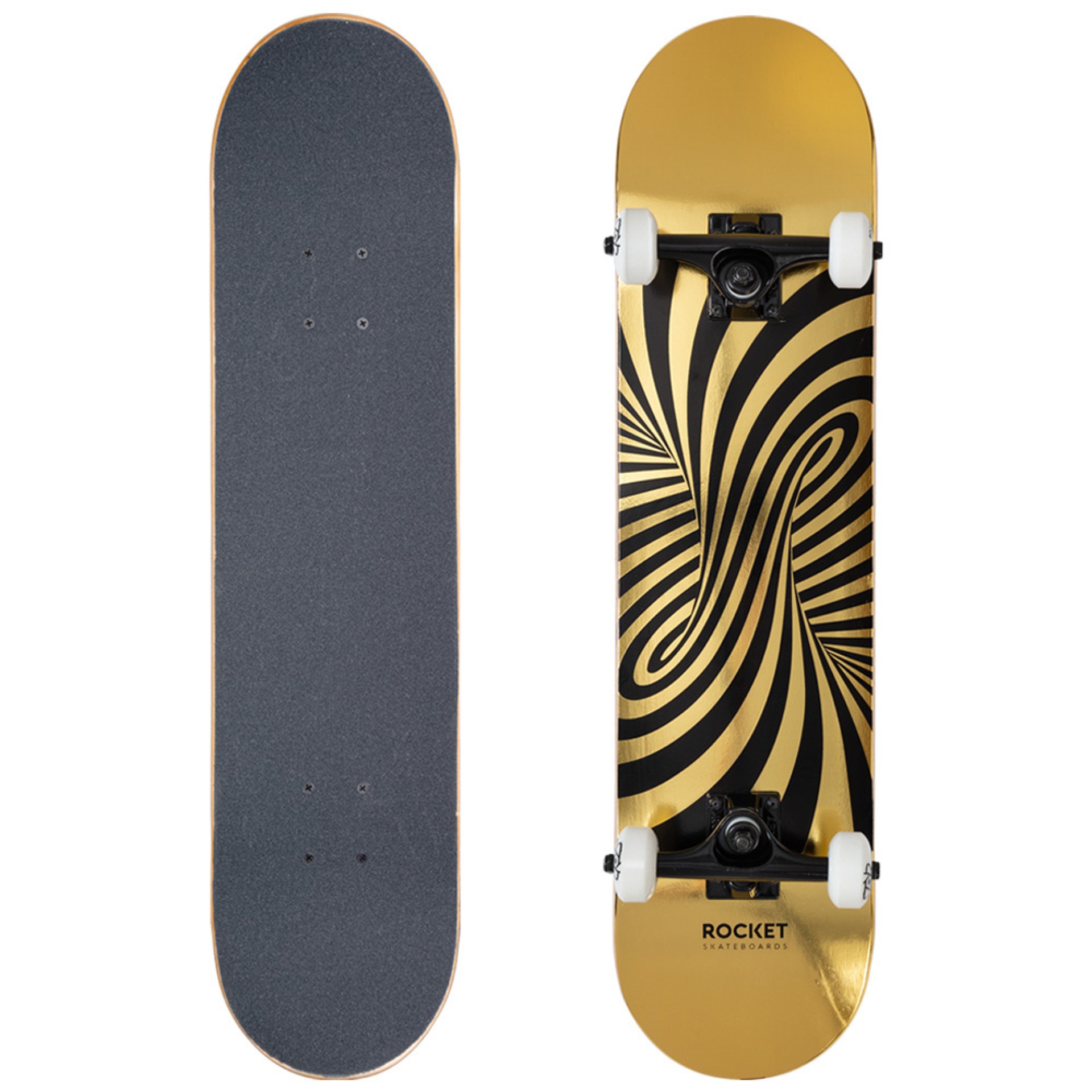SKATE ROCKET TWISTED FOIL GOLD 7.50 IN