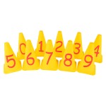 CONJUNTO DE 10 CONES NUMERADOS (0-9)