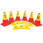 CONJUNTO DE 26 CAPAS COM LETRAS DE A a Z P/ CONES