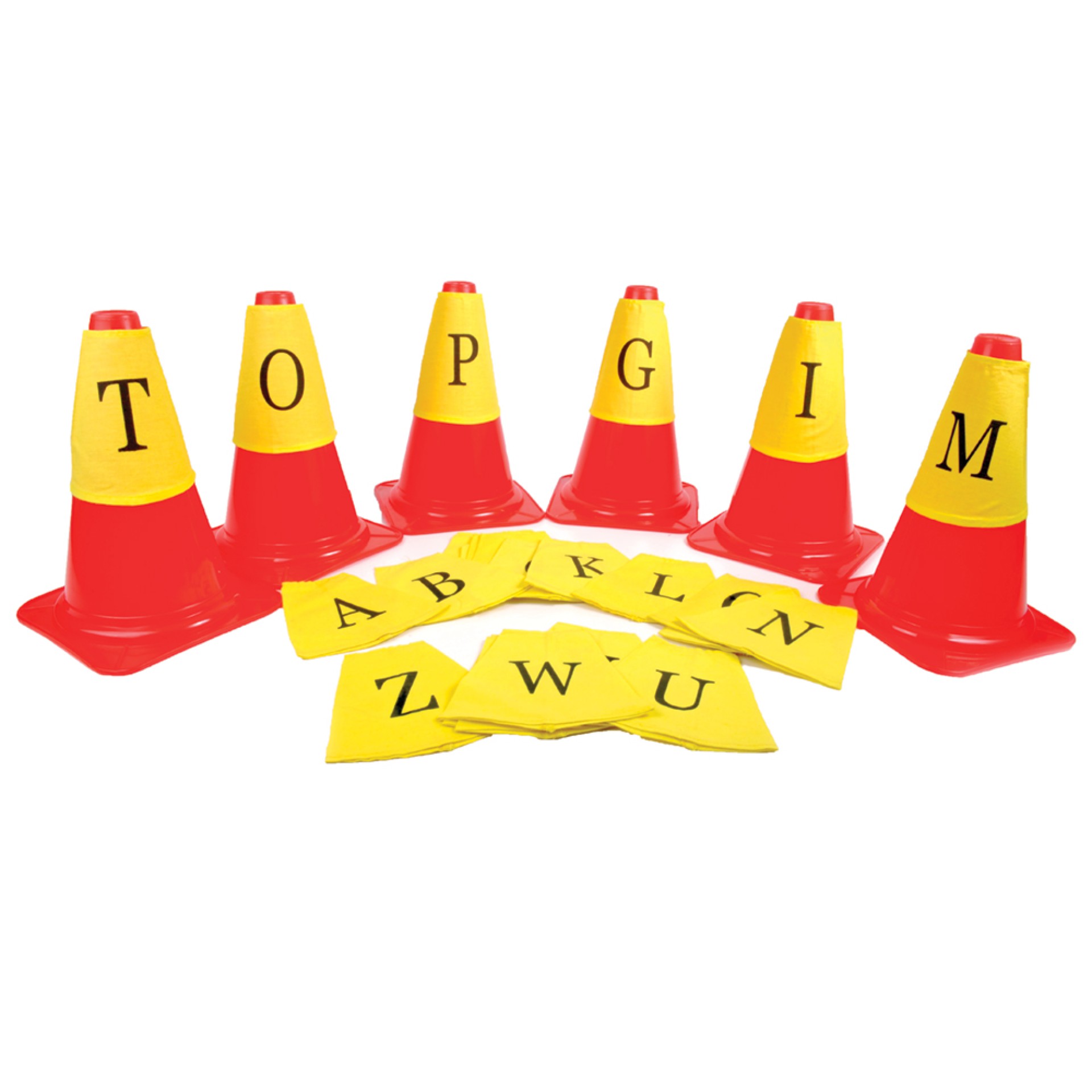 JUEGO DE 26 FUNDAS CON LETRAS DE LA A A LA ZP/CONOS