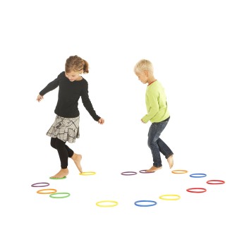 SET DE 6 ANILLOS MULTIUSOS DE COLORES 16cm gonge