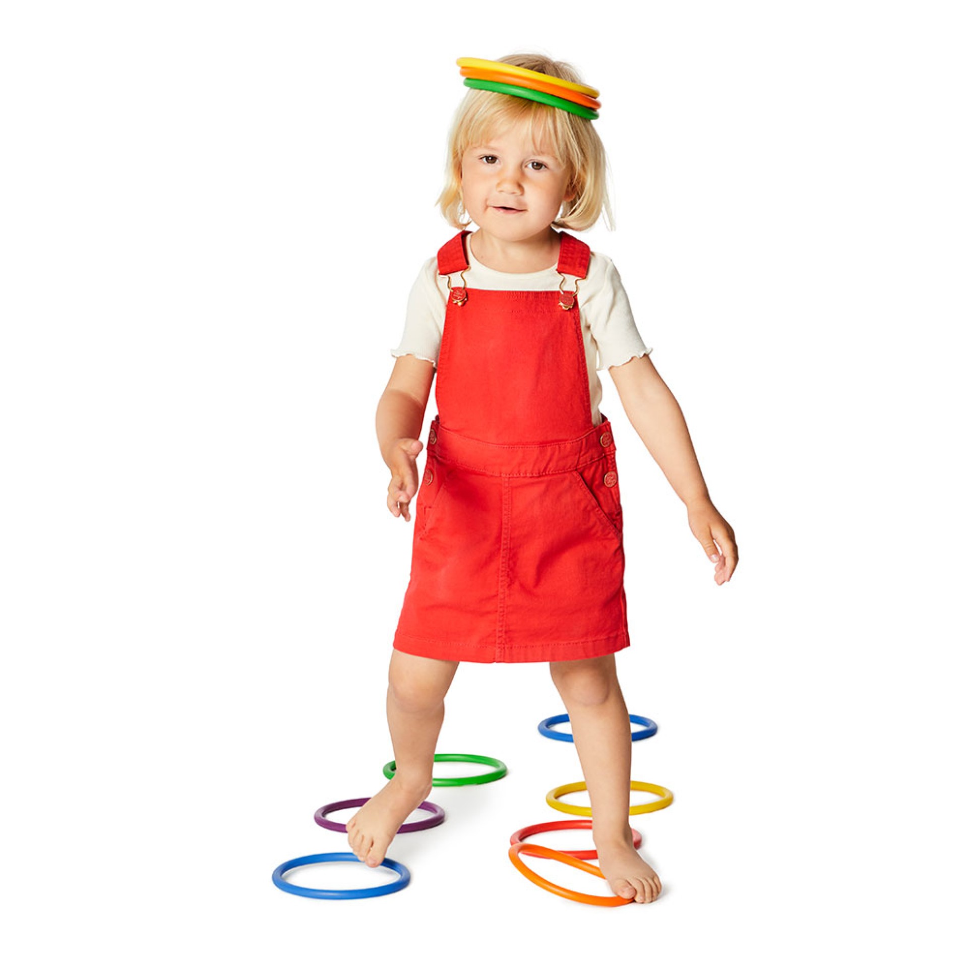 SET DE 6 ANILLOS MULTIUSOS DE COLORES 16cm gonge