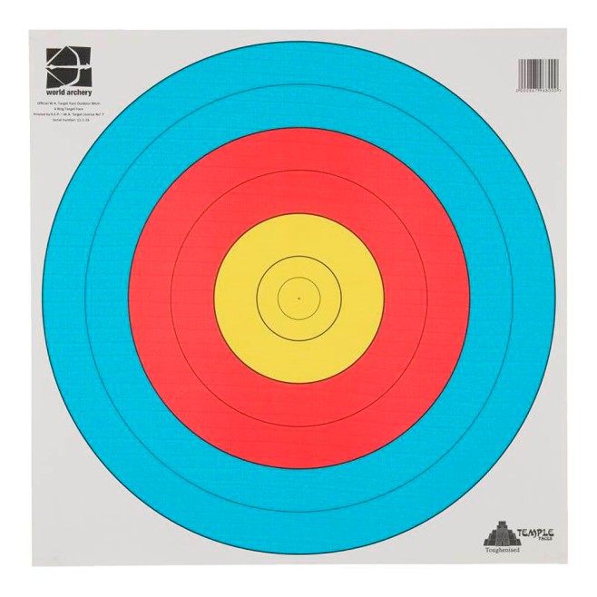 ALVO TIRO COM ARCO TEMPLE PAPEL REFORADO 80cm