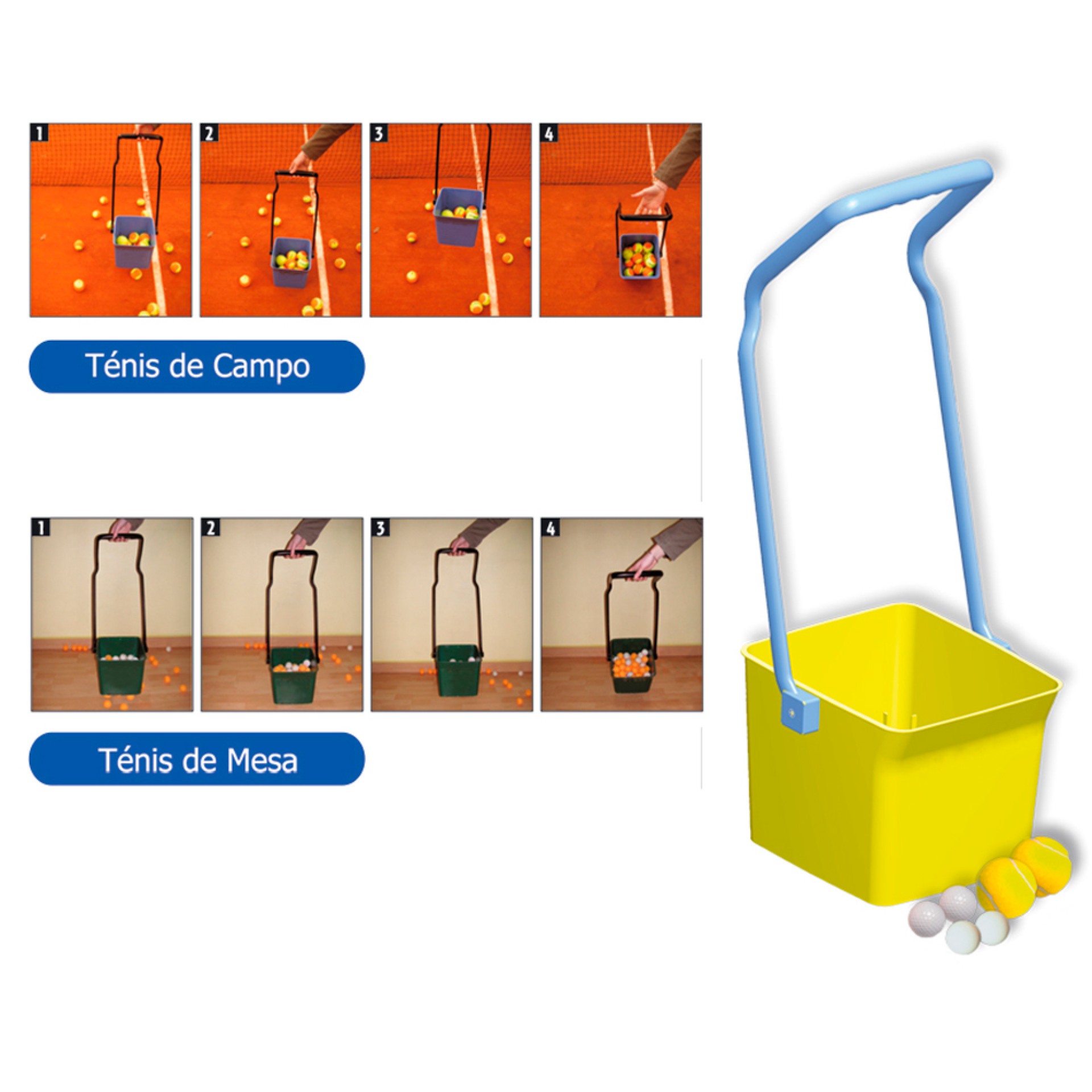 COLECTOR DE PELOTAS DE TENIS/PADEL
