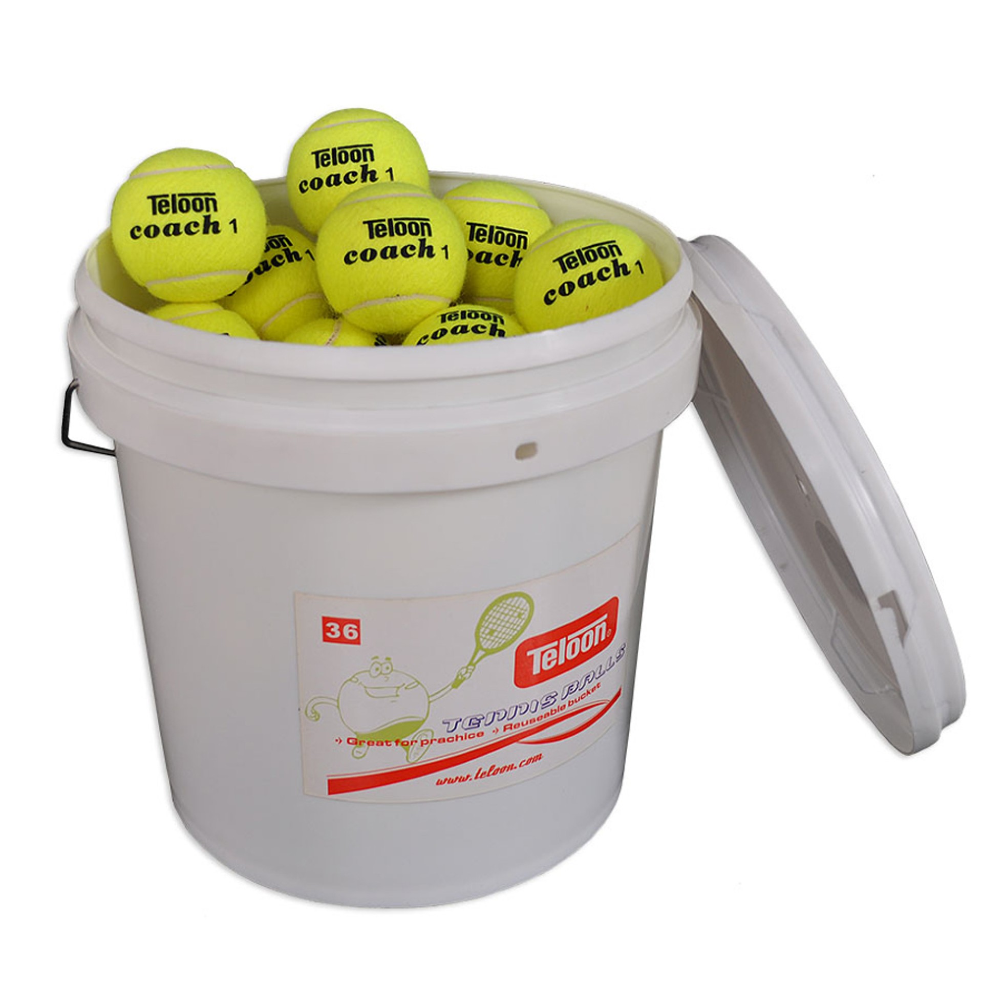 CUBO DE PELOTAS DE TENIS DE CAMPO DE BAJA PRESIÓN (72 UNIDAD