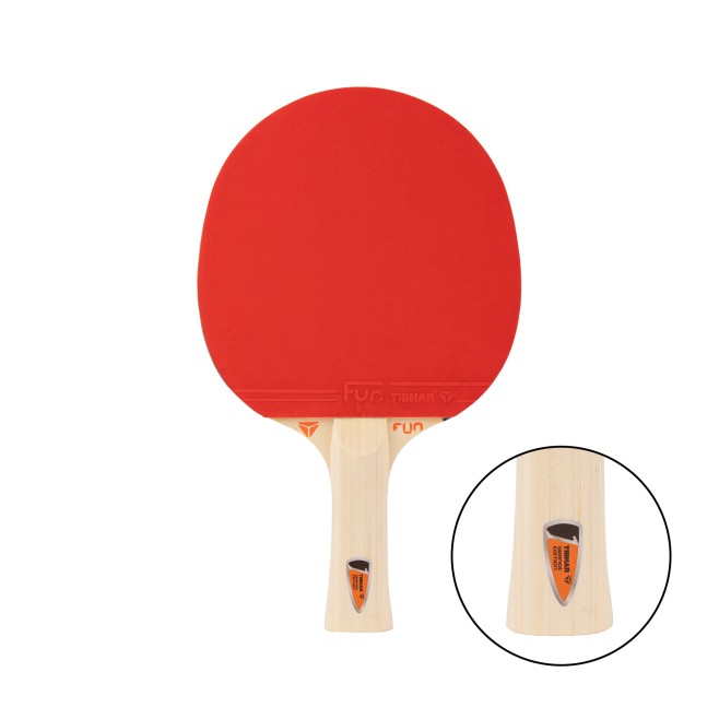 RAQUETE TNIS DE MESA TIBHAR FUN ORANGE