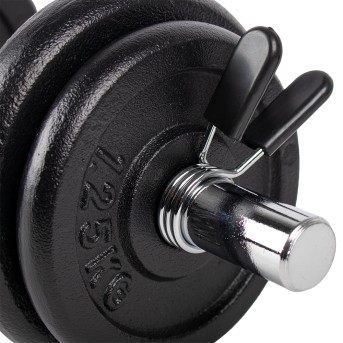 SET DE BARRA Y MANCUERNAS HOME FITNESS (48KG)