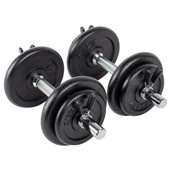 HOME FITNESS BAR AND DUMBBELL SET (48KG)