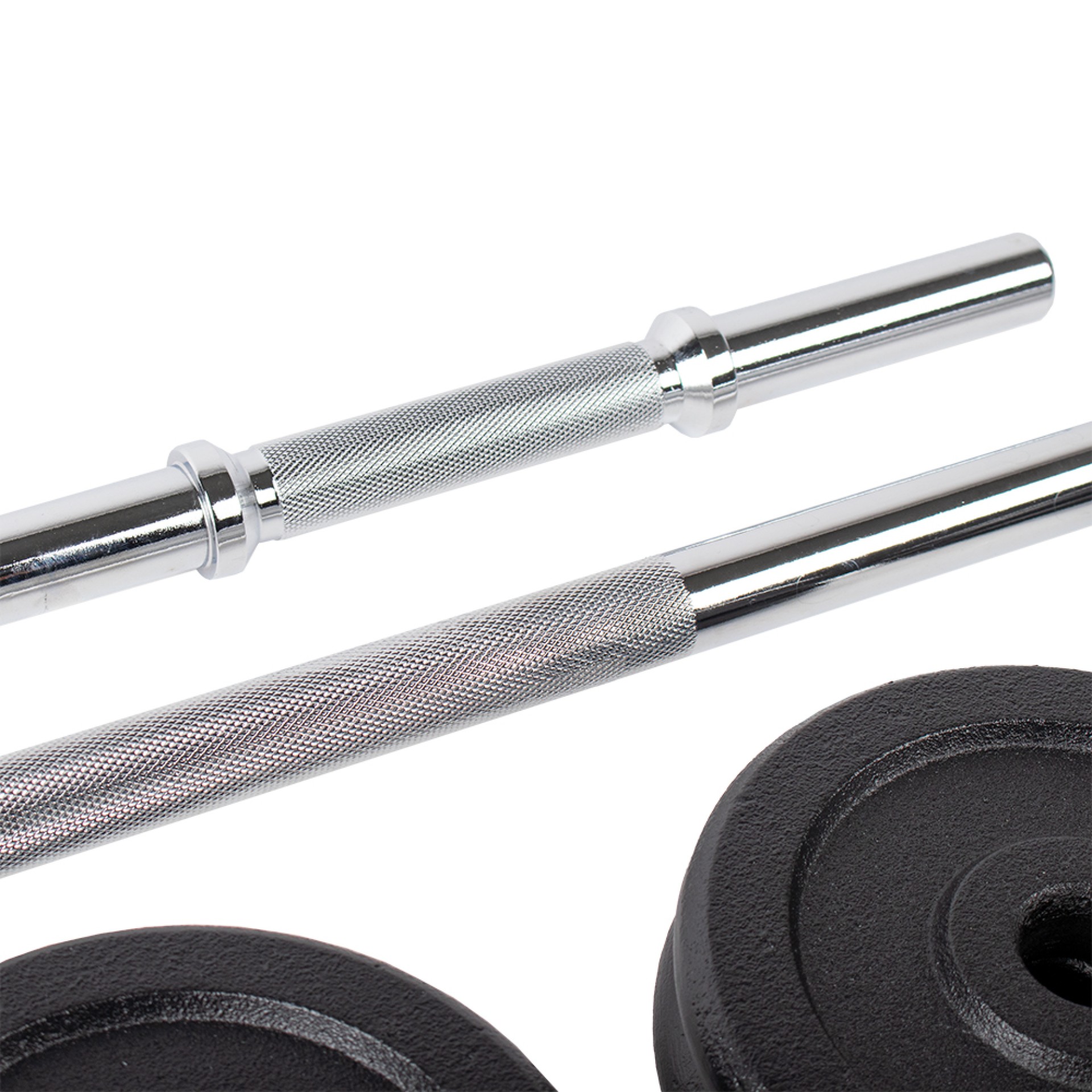 SET DE BARRA Y MANCUERNAS HOME FITNESS (48KG)