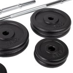 CONJUNTO DE BARRA E HALTERES (48KG)