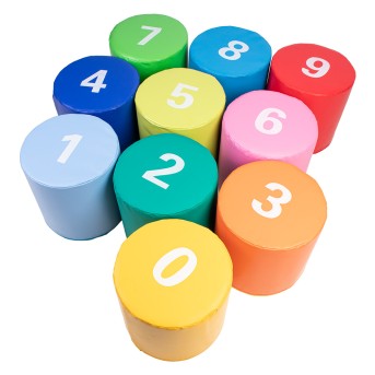 SET DE 10 COJINES NUMERADOS