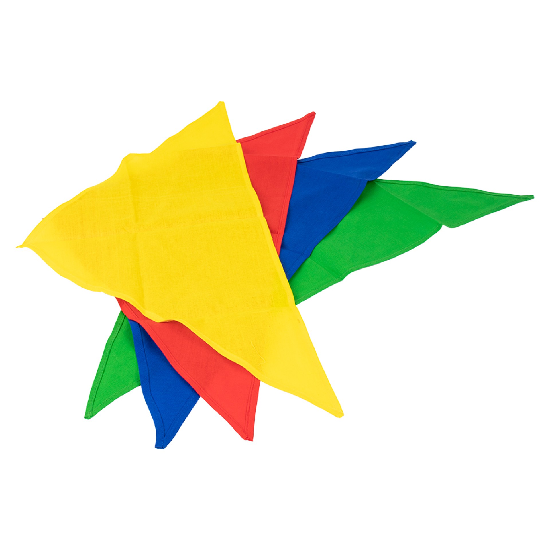 SET OF 4 COLOURFUL TRIANGULAR JUGGLING SCARVES