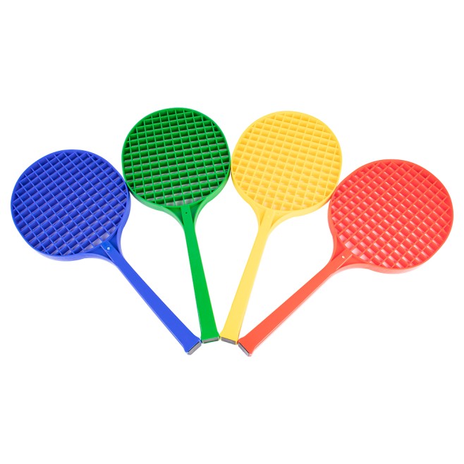 JUEGO DE 4 RAQUETAS DE TENIS DE PLÁSTICO