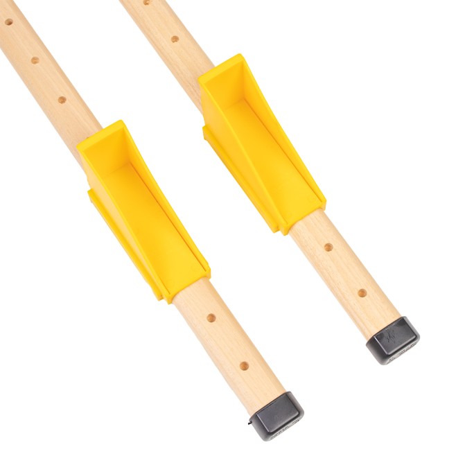 ZANCOS ALTOS DE MADERA REGULABLES (PAR)