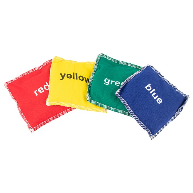 CONJUNTO DE 4 SACOS COM CORES EM INGLÊS