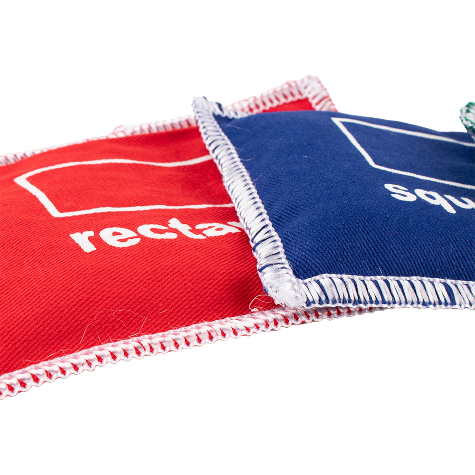 SET DE 4 BOLSAS CON FORMAS GEOMÉTRICAS EN INGLÉS