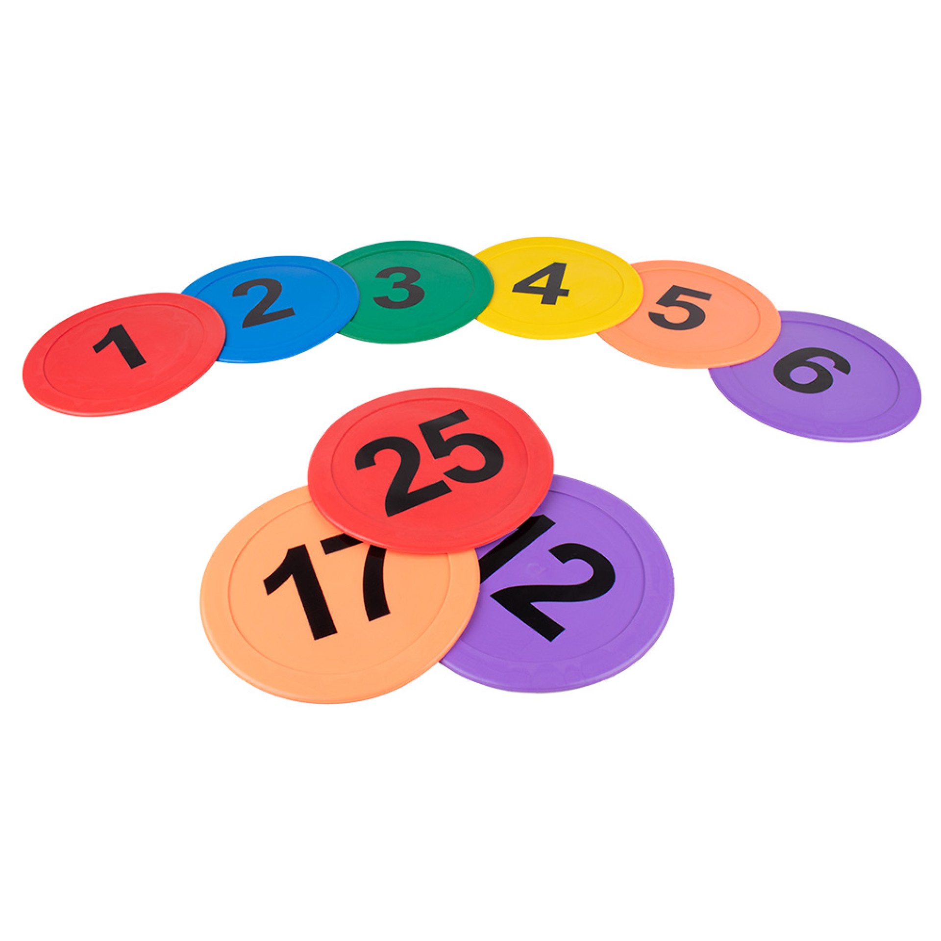 JUEGO DE BASE DE GOMA NUMERADAS (1-25)