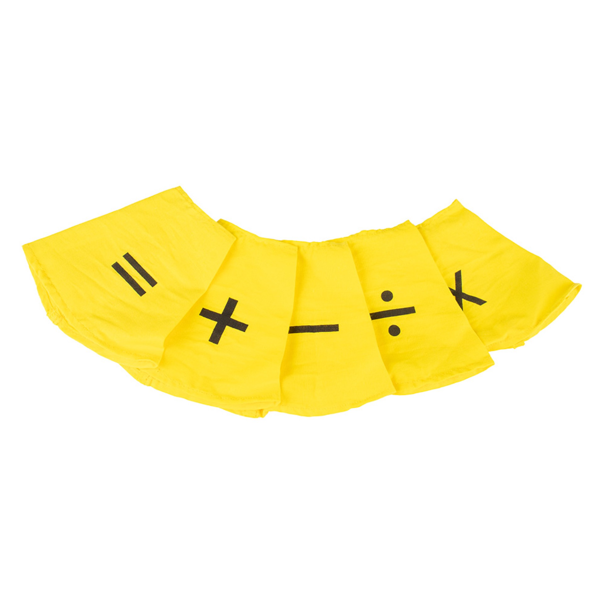 SET DE 5 FUNDAS CON SIMBOLOS MATEMÁTICOS PARA CONOS