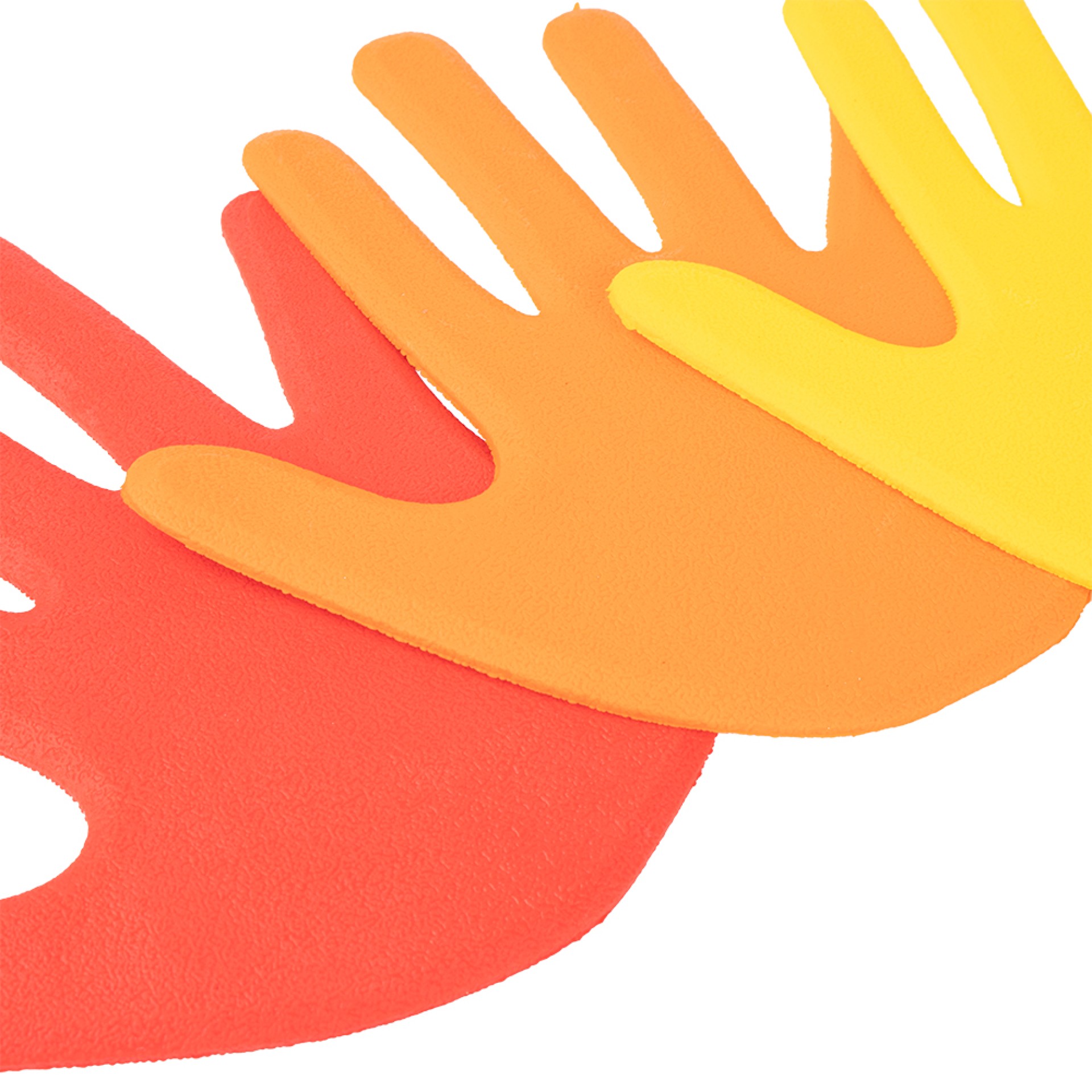 SET DE 6 PARES DE MANOS DE GOMA