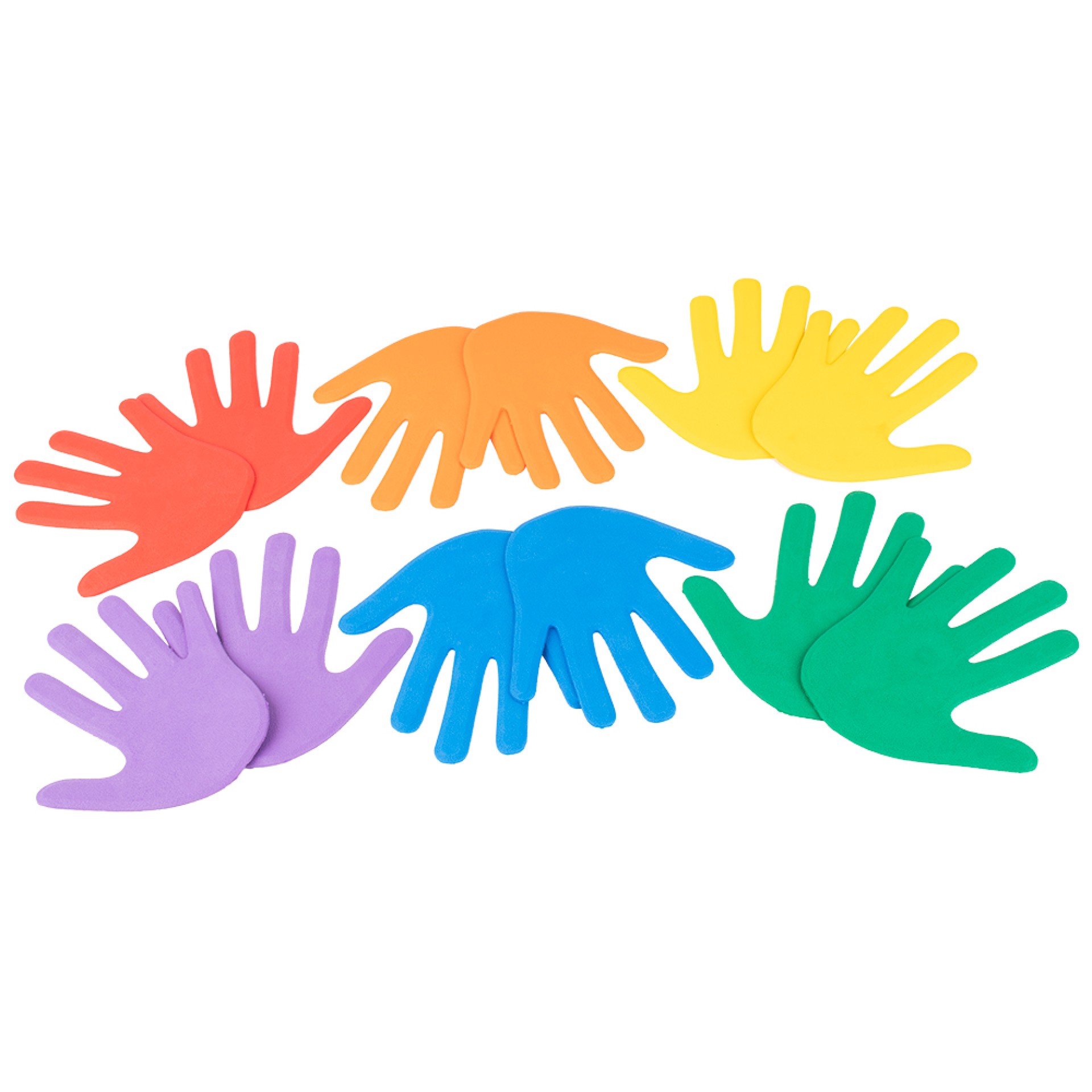 SET DE 6 PARES DE MANOS DE GOMA