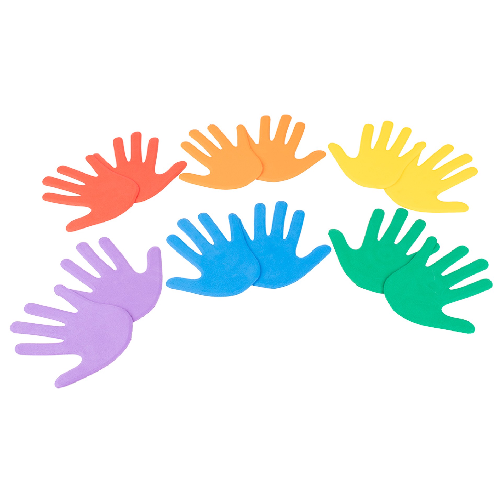 SET DE 6 PARES DE MANOS DE GOMA