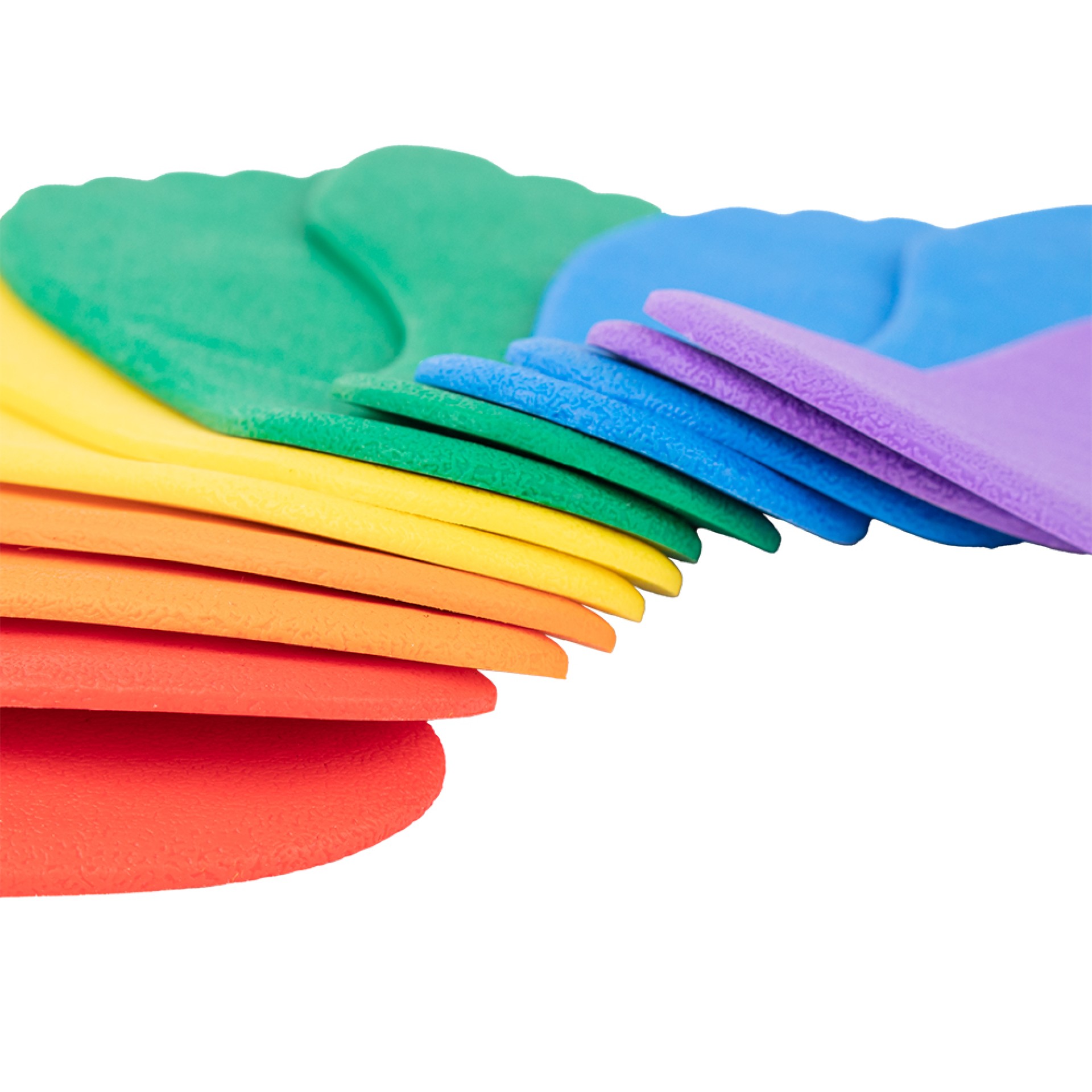 SET DE 6 PARES DE PIES DE GOMA