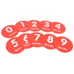 SET OF 10 NUMBERED MARKERS (0-9)