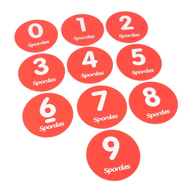 SET OF 10 NUMBERED MARKERS (0-9)