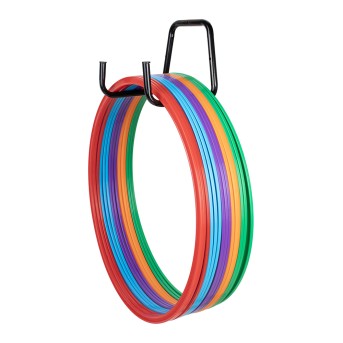 FLAT HOOPS WALL RACK