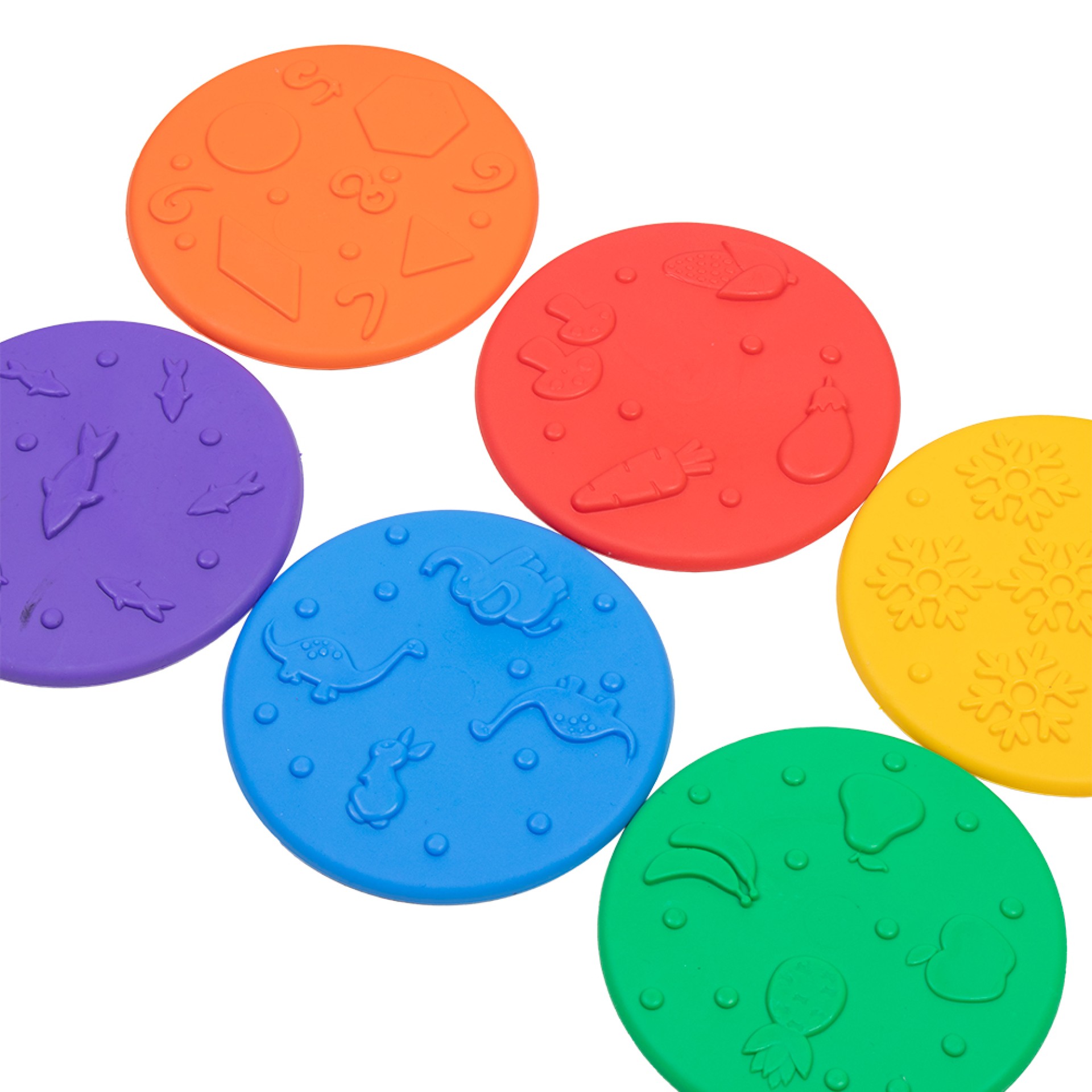 JUEGO DE DISCOS TÁCTILES CIRCULARES