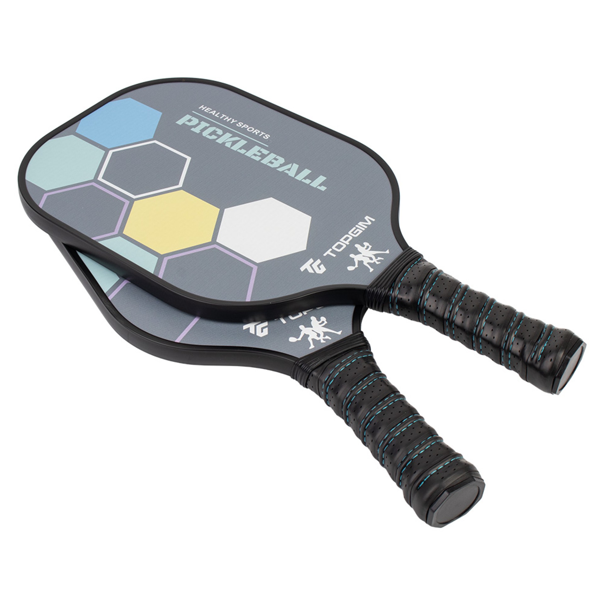 PAR RAQUETES PICKLEBALL TOPGIM CARBON