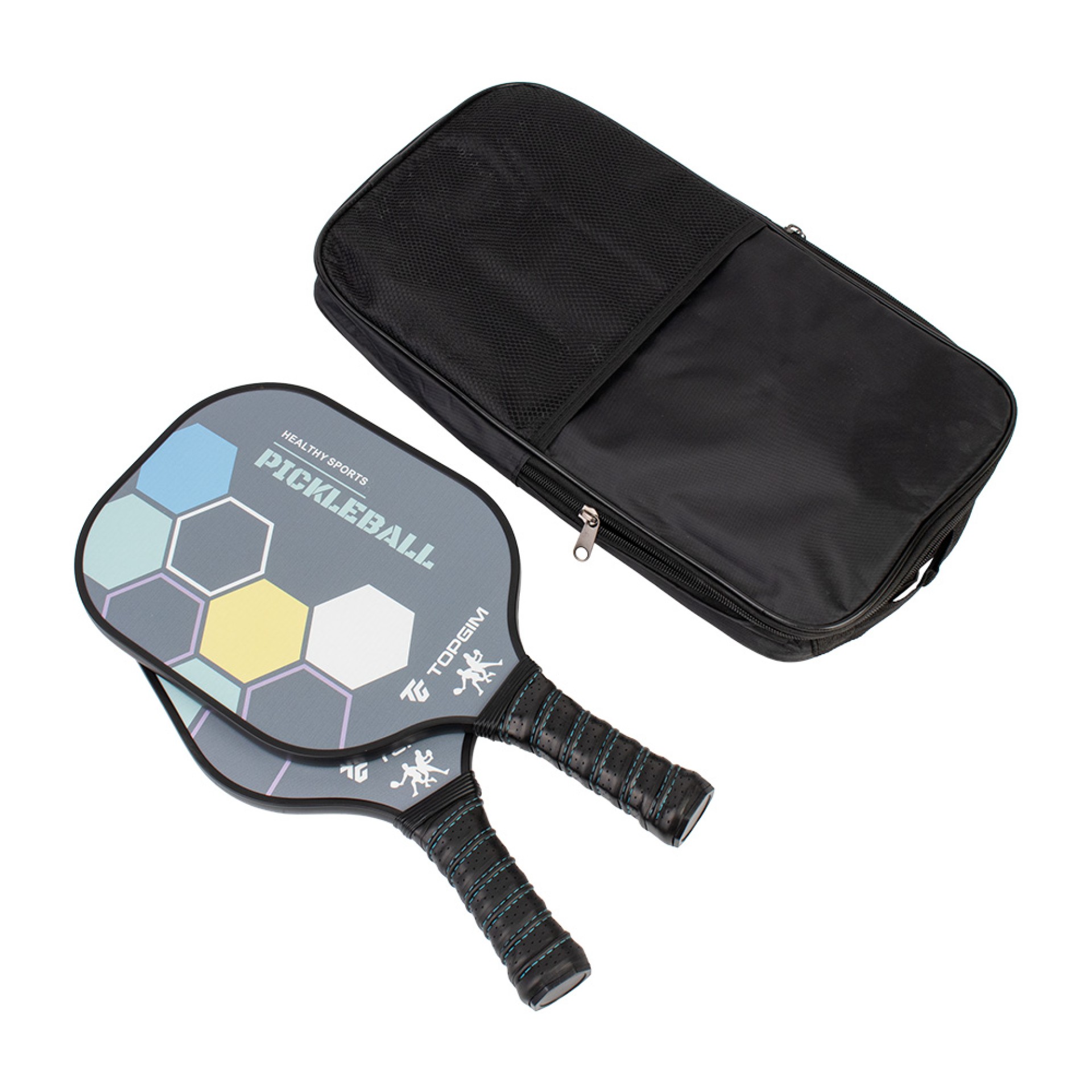 PAR RAQUETES PICKLEBALL TOPGIM CARBON